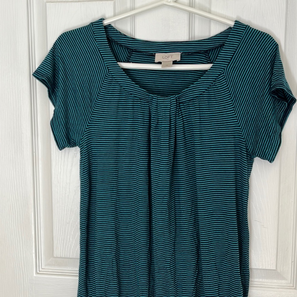 Ann Taylor Loft striped shirt XS
